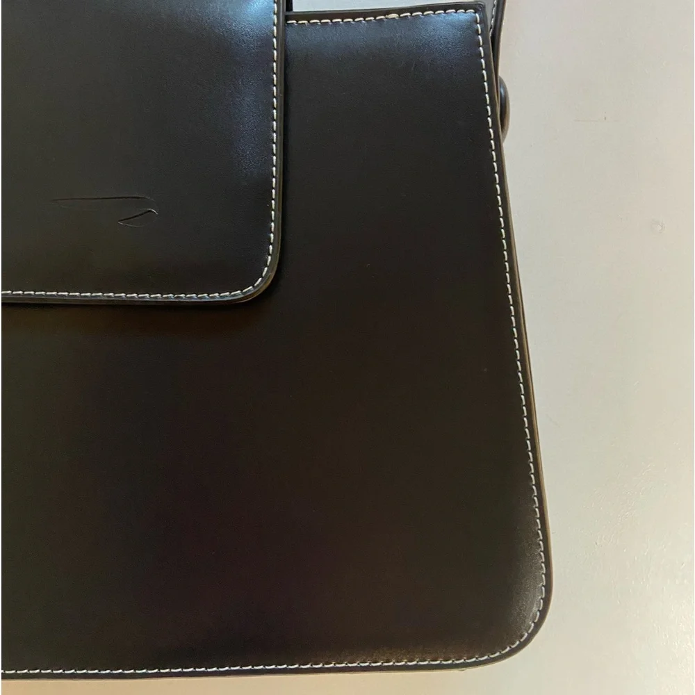 The Hermes of England Tanner Krolle London Classic Black Leather Bag Retail$2500 - Picture 4 of 16